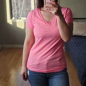 Mossimo Supply Co Pink v neck tee shirt